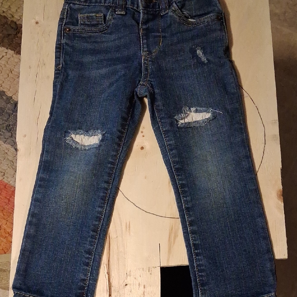 Cat & Jack Kids' Ripped Denim Jeans